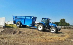 New Holland T6050 elite +  Euromilk Buffalo RX1300