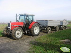 Massey Ferguson 6160 + przyczepy