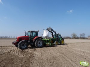 Massey Ferguson 8210 + Amazone KG/RP-AD-302