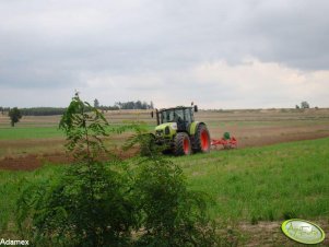 Claas Ares 816 RZ+ pług Unii