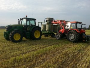 John Deere 6140R + Pronar T023 & Ursus 5714 + Tur 6