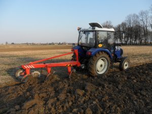 Farmtrac 555 + Awemak 3x40