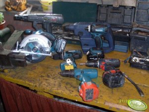 4 x Makita, Bosh, Senco, Budget