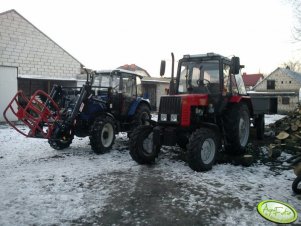 Farmtrac 675DT i Belarus 820