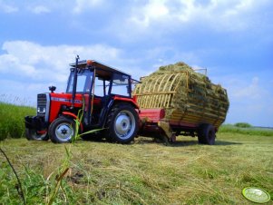 Ursus 2812 + przyczepa samozbierająca