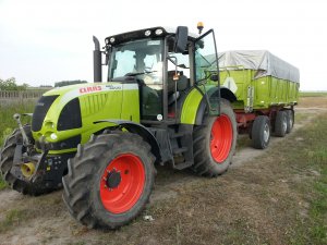 Claas Ares 657ATZ + Kassbohrer 24T