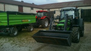 Deutz Fahr 315 Agroplus + Stoll & McCormick G145Max + Zasław