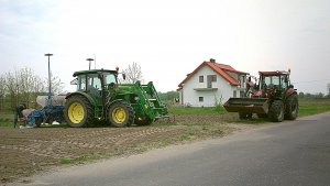 John Deere 5100R & Case JX80