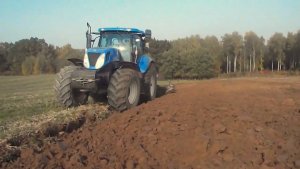 New Holland T7040 & overum