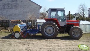 Massey Ferguson 690 z agregat uprawowo siewny 