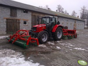 Massey Ferguson 5445 + Zestaw uprawowo-siewny