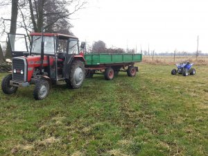 Massey Ferguson 255+ D-45 i Yamaha Raptor 250