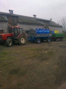 Zetor 8540 i przyczepy hl 6011 autosan d-732 ..