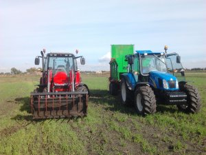 Massey Ferguson 5410 i New holland T5050