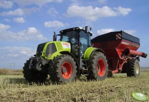 Claas Axion 820 + Horsch