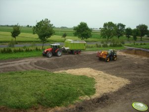 Same Silver 130 + Claas Quantum 4700P i JCB 536-60 AGRI