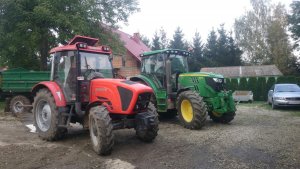 John Deere 6125R & Ursus Mido 5524