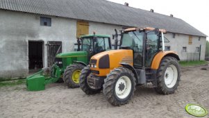 Renault Ares 640RZ & John Deere 6800