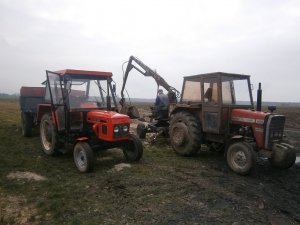 Zetor 5011 + D46 & MF 255 + Cyklop