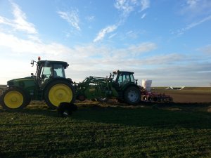 John Deere 5080r + Deutz Fahr Agrotron 110