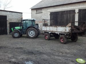 Deutz-Fahr Agroplus 310 + Rozrzutnik obornika