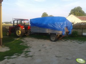 Ursus C-360 & rozrzutnik jednoosiowy AGROMET WARFAMA T-032