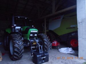 Deutz Fahr Agrotron M 650 i Claas Lexion 650