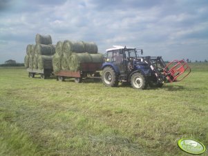 Farmtrac 675 DT + Tur Ł-104 i przyczepy