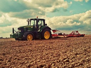 Kuhn Master 122 + wał cambell + John Deere 6830 premium