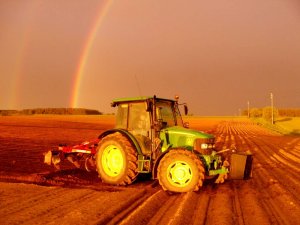 John Deere 5090R i Grimme