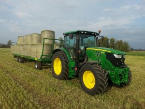 John Deere 6140R &  Pronar T023