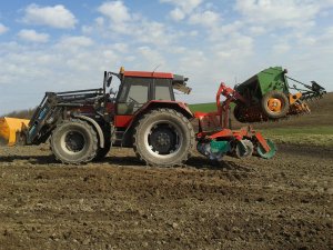 Case 5120 + Agro-masz AT30 + Amazone D8 30E Siew jęczmienia