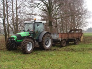 Deutz Fahr Agrofarm 430 + rozrzutnik 4,5t