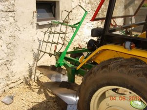 Składana brona do pługa