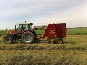 MF 3120 + New Holland 648