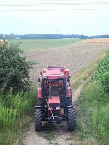 Case IH 844 XL + New Holland 644