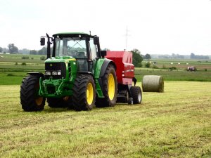 John Deere 6630 + Case IH RB344