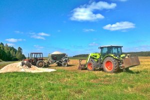 MF255 &  Fortschritt & Claas Axos 320C