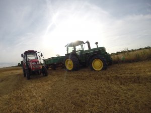 Żniwa 2014 John Deere 4040 Polmot Foton 604