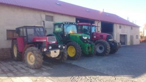 John Deere 6125R & Case CVX160 & Zetor 16045