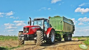 Massey Ferguson 5465 Dyna4 + Krone MX350GD