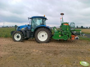 New Holland T 6030 Delta + Amazone AD 3000 Super