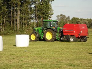 John Deere 6630 + Case IH RB 344