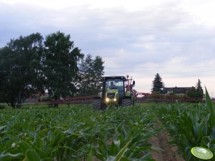 Claas Axos 340 CX & Krukowiak Goliat