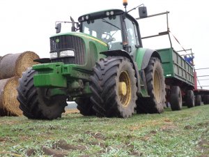 John Deere 6920S +Przyczepy