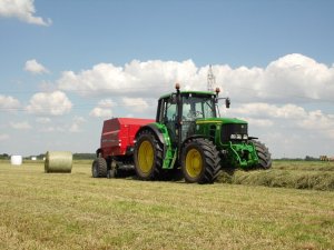 JD 6630 + Case IH RB 344