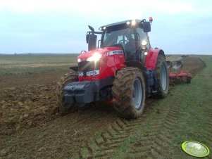 Massey Ferguson 7614 + Grégoire-Besson 4 skibowy