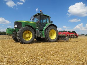 John Deere 6920 + Unia ares T XL