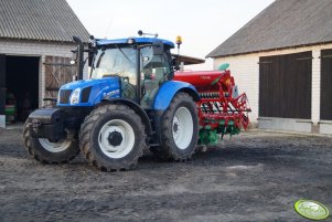 New Holland T6.120 + agregat uprawowo Siewny Plus T700/3D XL