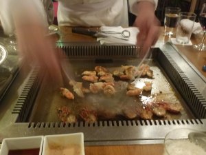 Hotelowa kolacja w Tokio - Teppanyaki